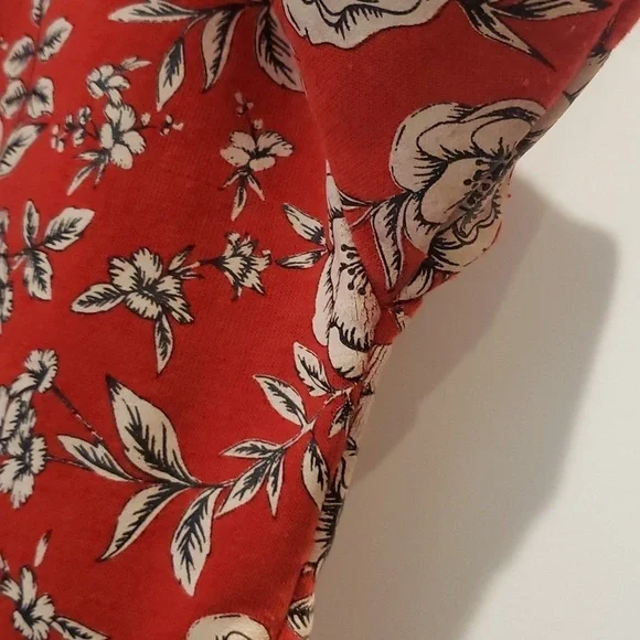 Springfield Sweatshirt Red Floral Women's Small - Picture 8 of 16